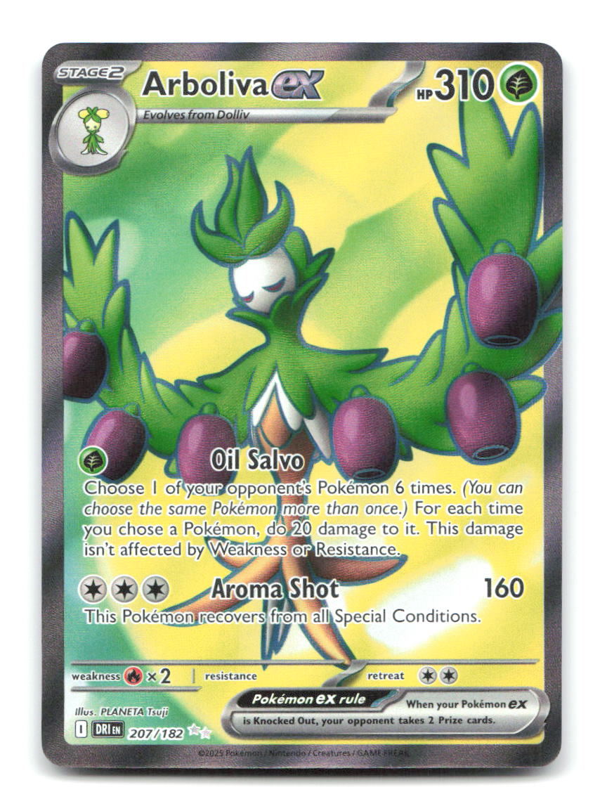 Arboliva ex 207/182 DRI Pokemon Holo NM