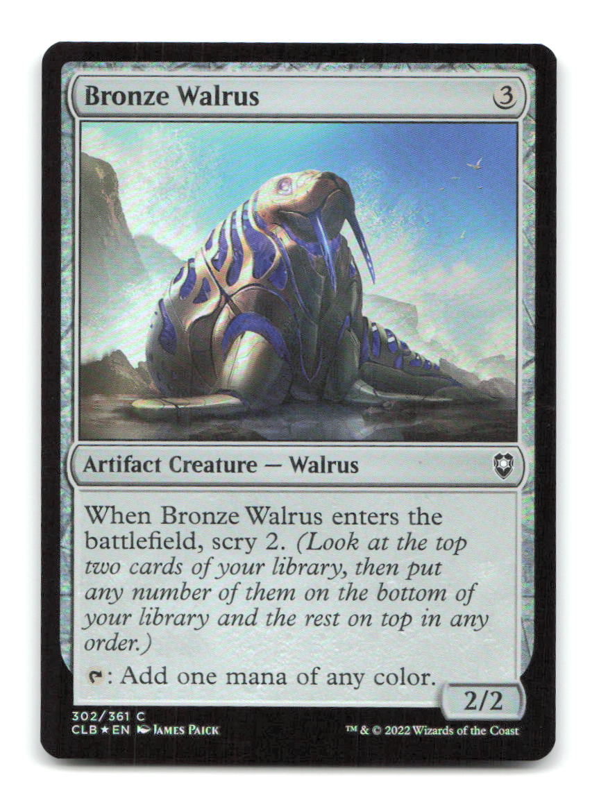 Bronze Walrus 302 CLB Magic: The Gathering Foil NM
