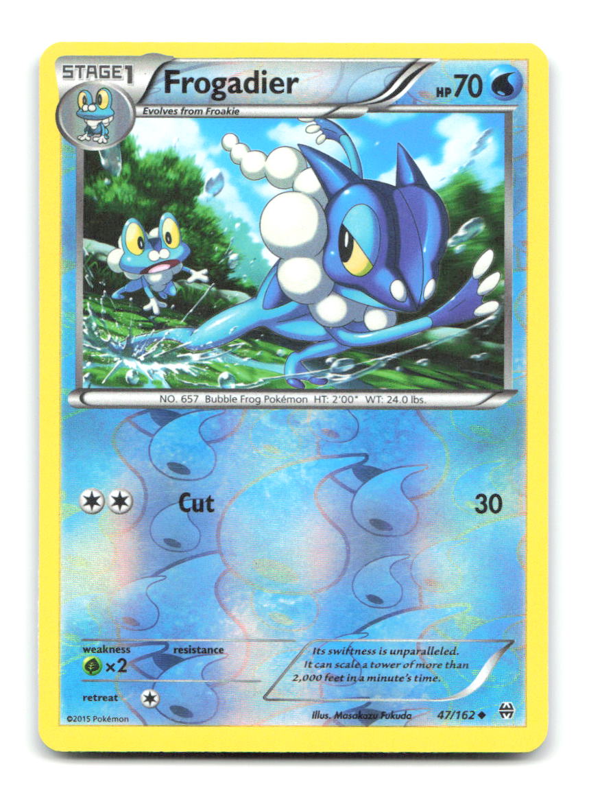 Frogadier 47/162 Uncommon BREAKthrough Pokemon Reverse Holo Moderately Played