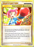 Interviewer's Questions 77/95 Uncommon HGSS Unleashed Pokemon Heavily Played