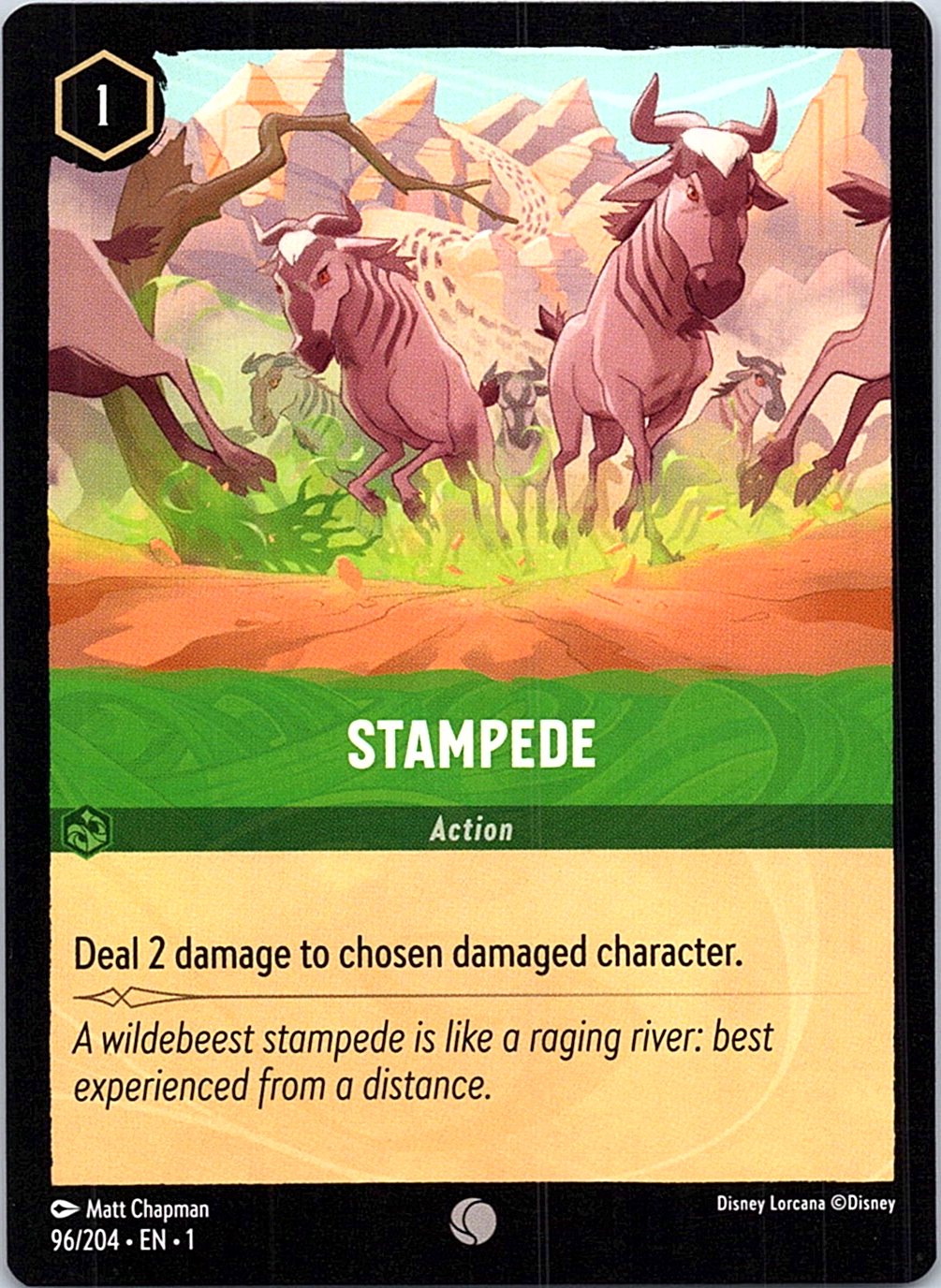Stampede 96/204 Common The First Chapter Lorcana Near Mint