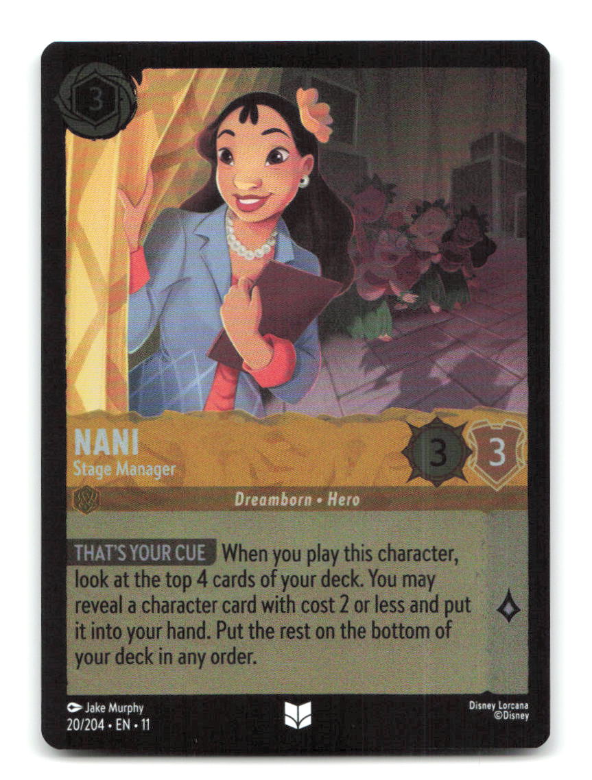 Nani - Stage Manager 20/204 11 Lorcana Cold Foil NM