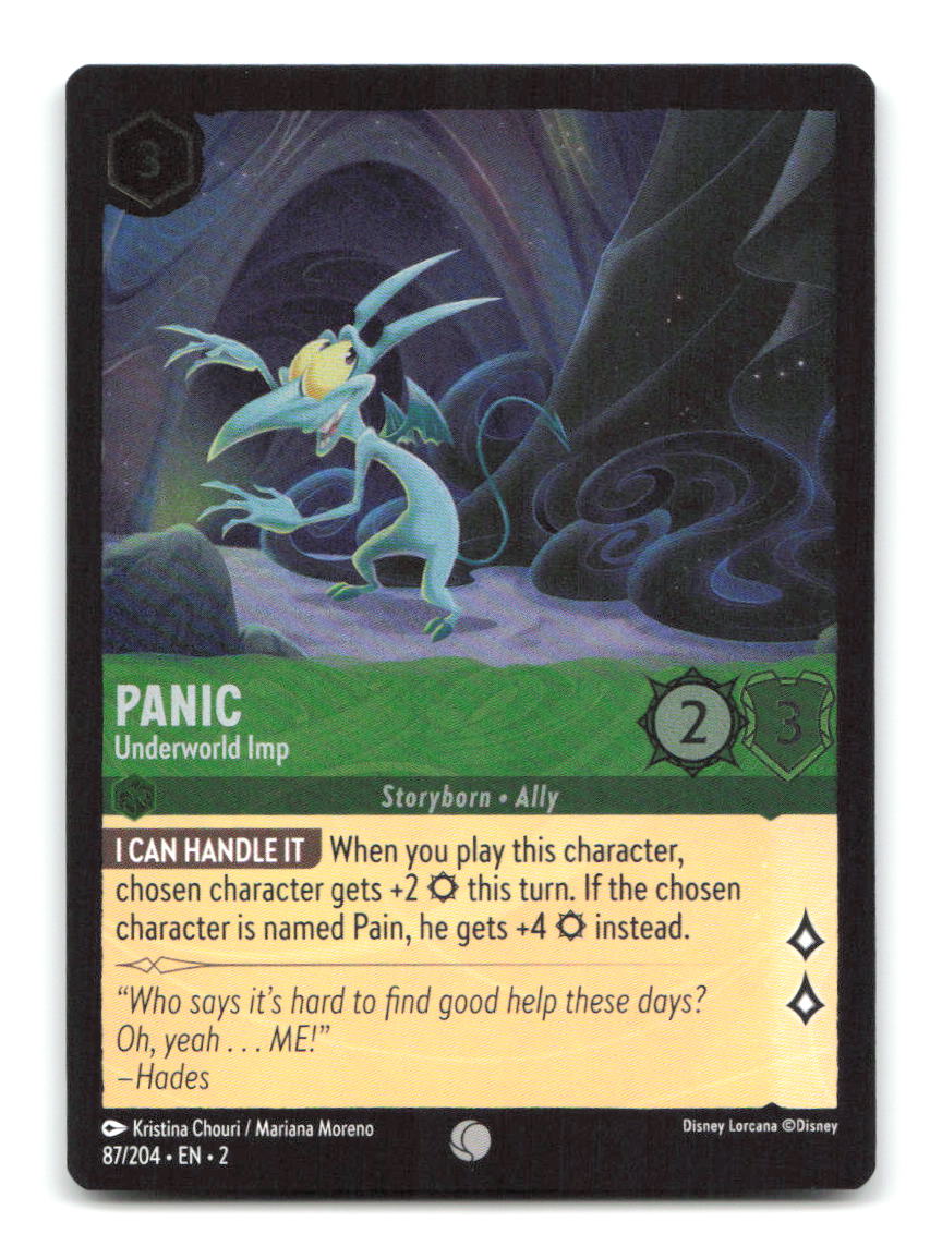 Panic - Underworld Imp 87/204 2 Lorcana Cold Foil NM