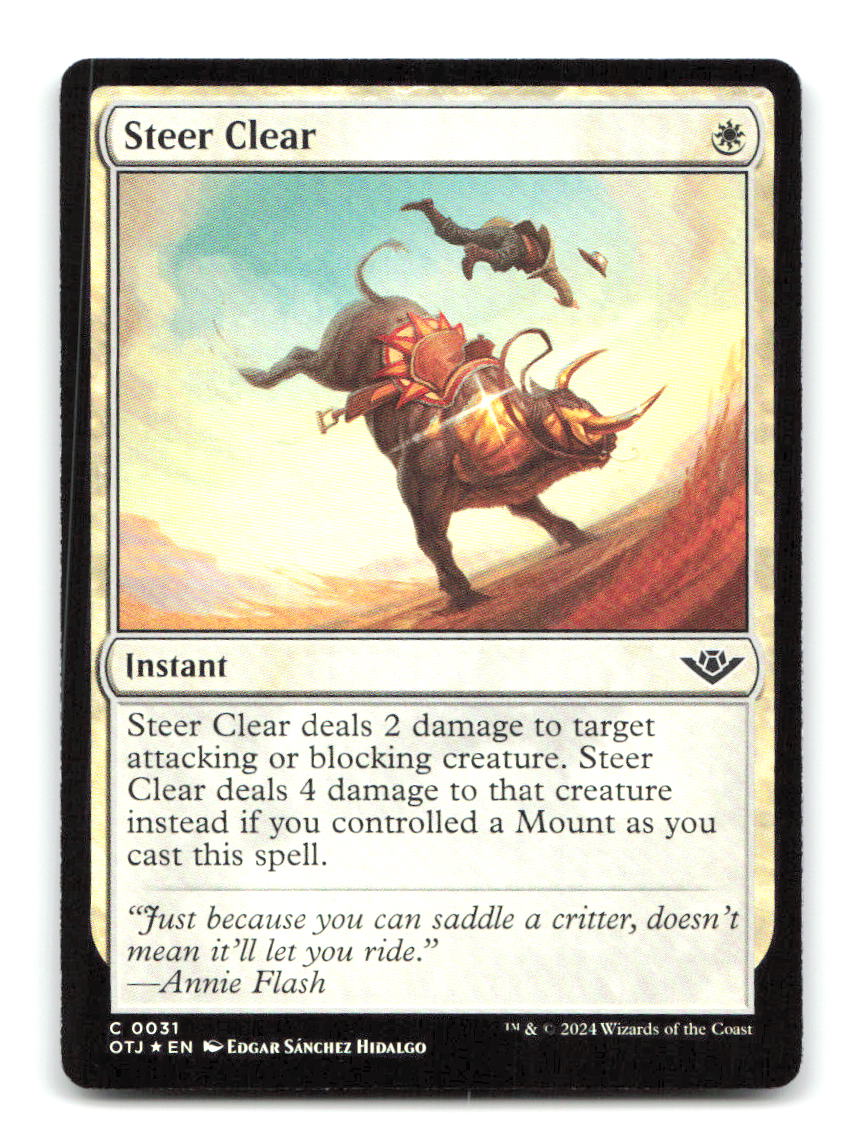Steer Clear 31 OTJ Magic: The Gathering Foil NM
