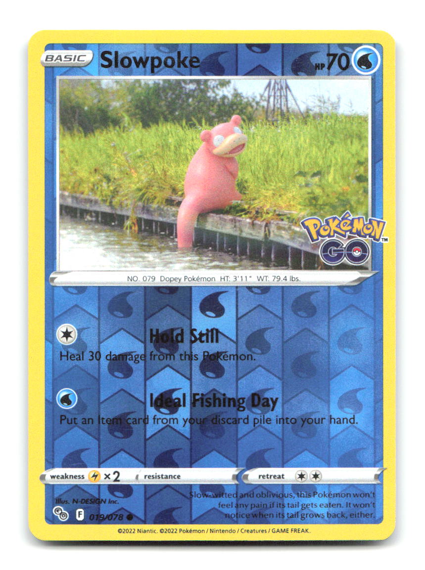 Slowpoke 019/078 PGO Pokemon Reverse Holo LP
