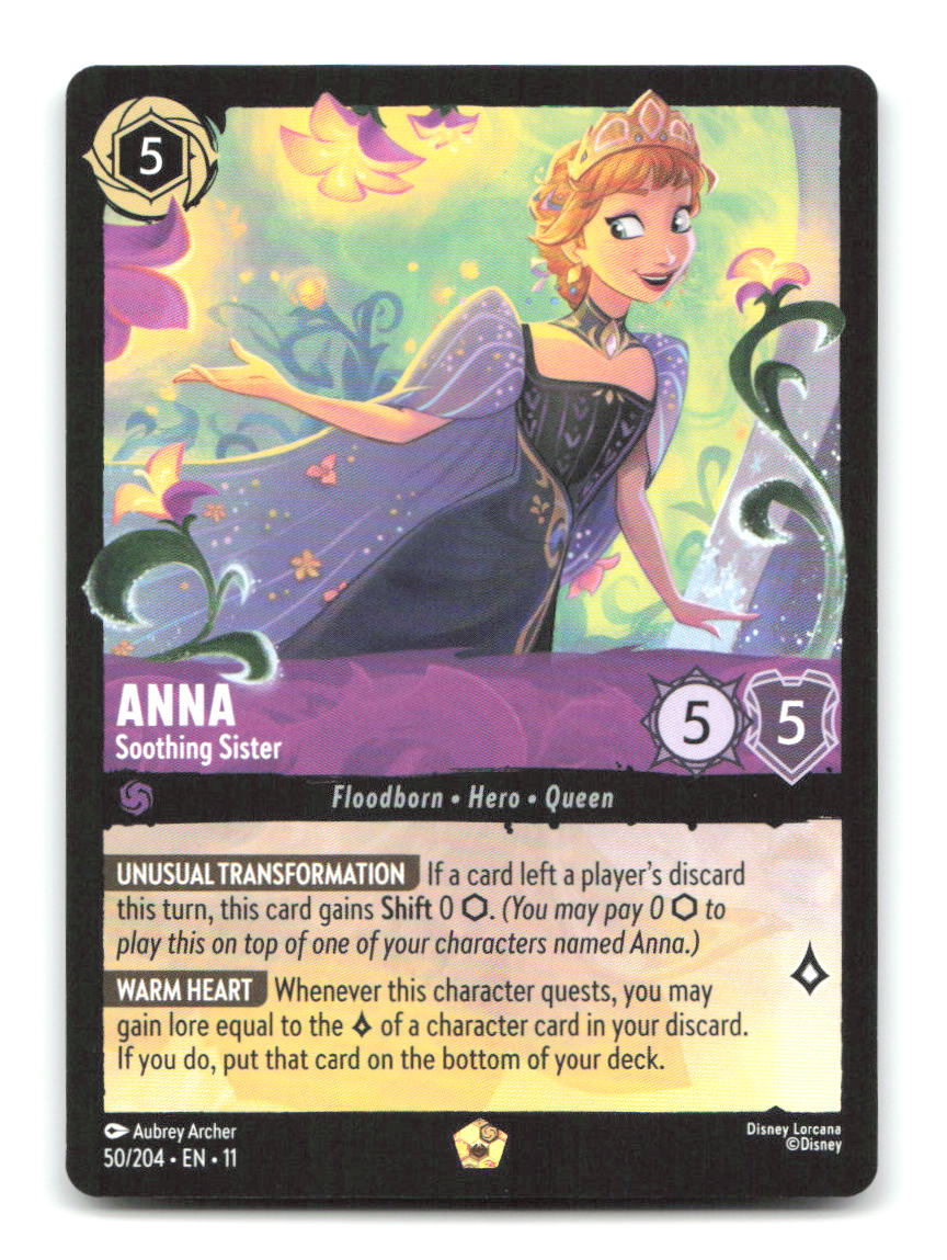 Anna - Soothing Sister 50/204 11 Lorcana NM