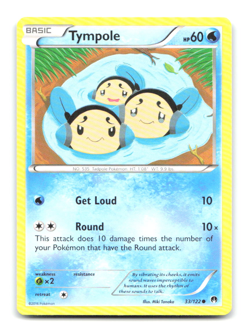Tympole 33/122 BKP Pokemon MP
