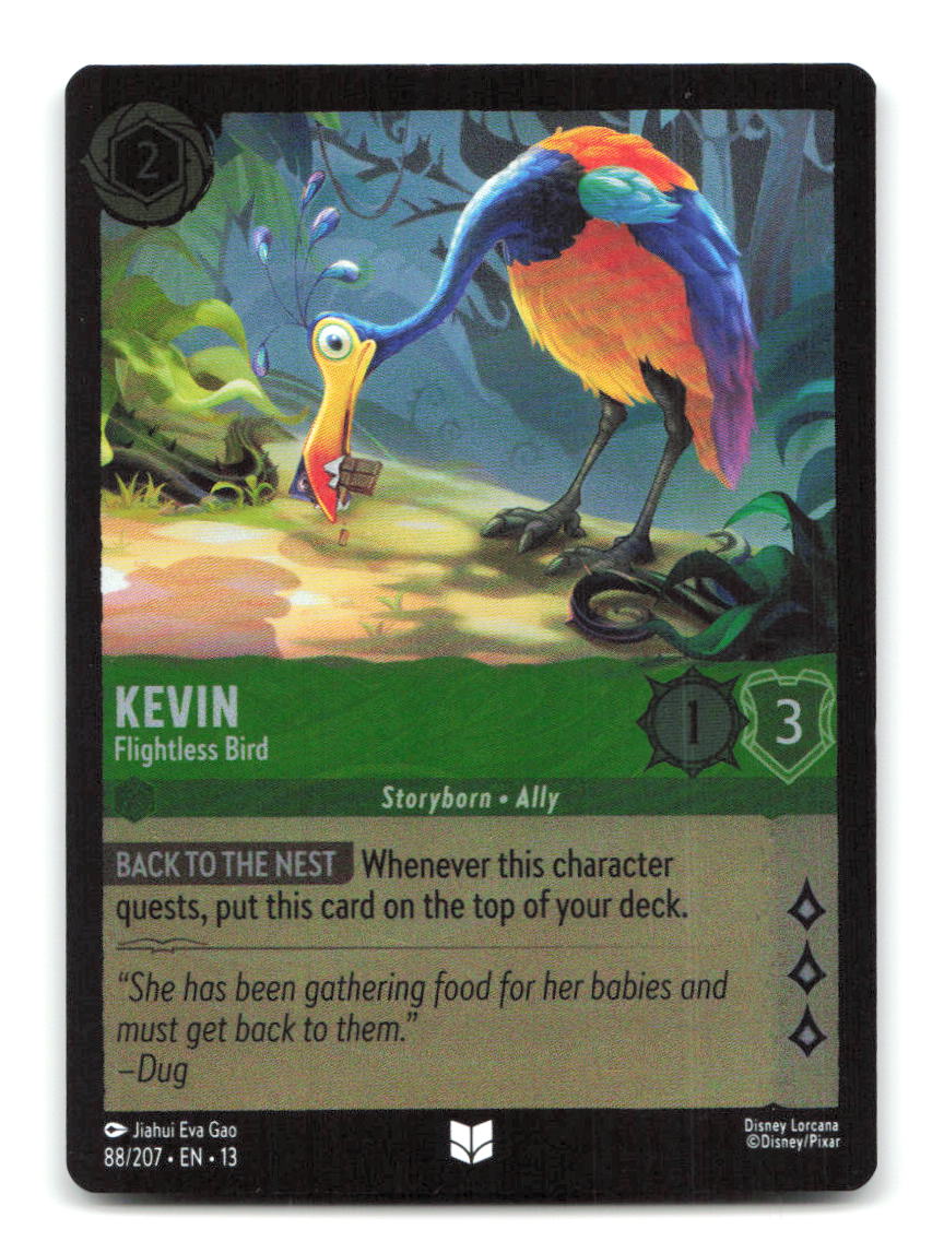 Kevin - Flightless Bird 88/204 13 Lorcana Cold Foil NM