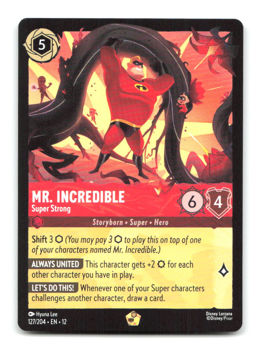 Mr. Incredible - Super Strong 127/204 12 Lorcana NM