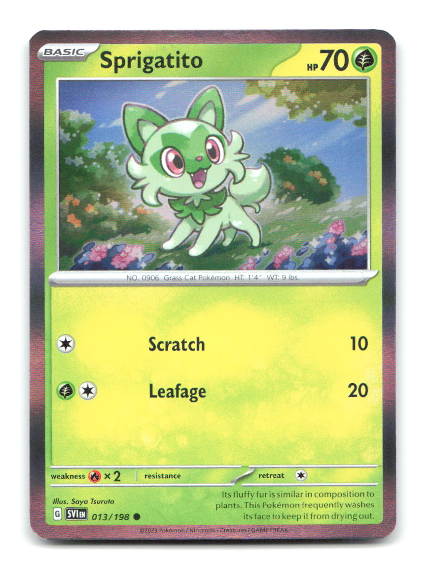 Sprigatito (Mirage Holo) 013/198 MCAP Pokemon MP