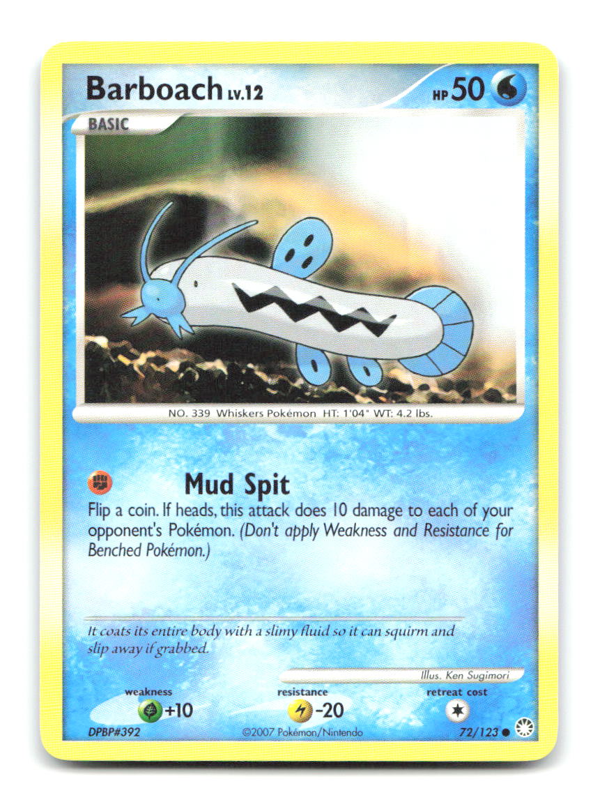 Barboach 72/123 MT Pokemon MP