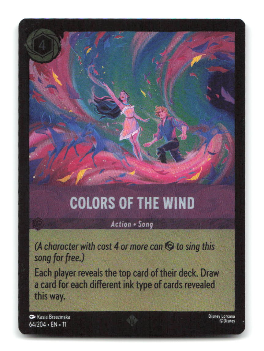 Colors of the Wind 64/204 11 Lorcana Cold Foil NM