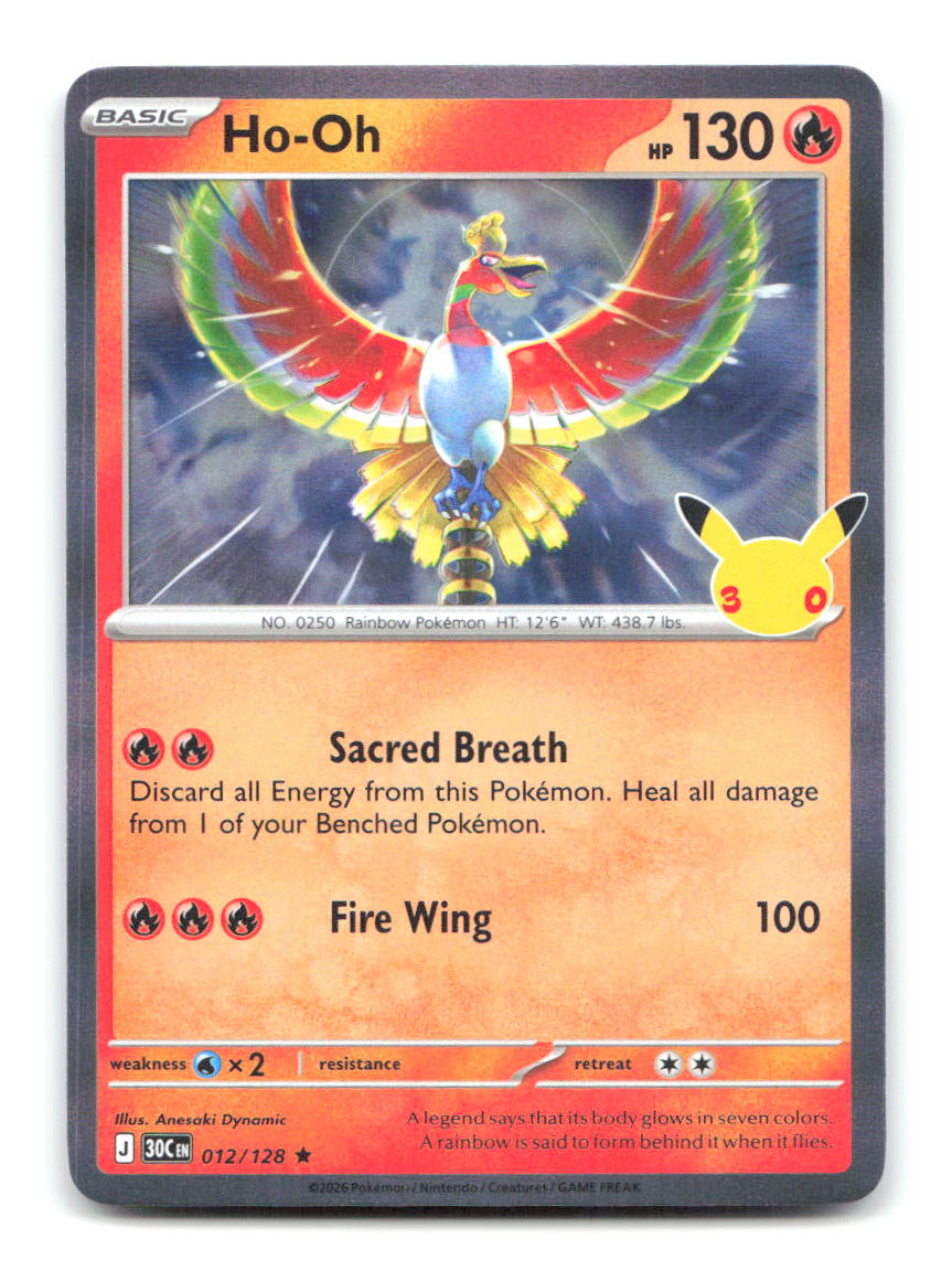 Ho-Oh 012/128 30C Pokemon Holo NM