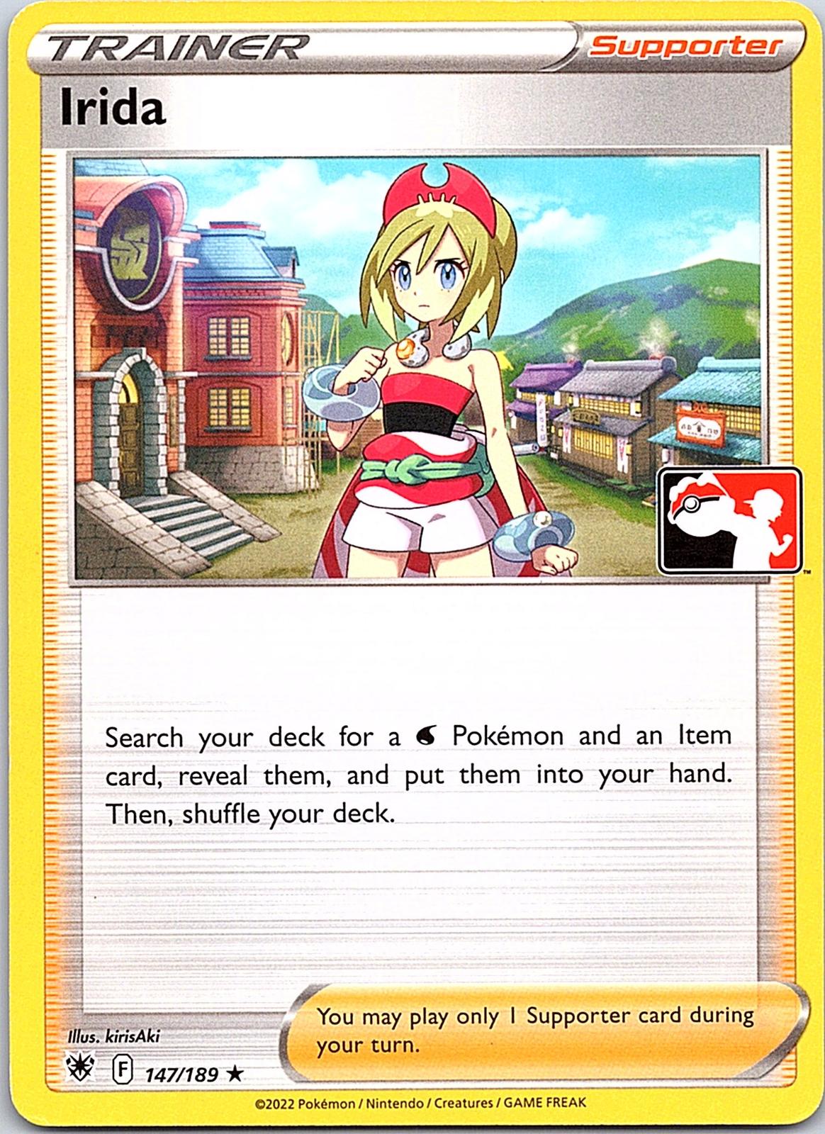 Irida 147/189 Rare Prize Pack Series Cards Pokemon Lightly Played