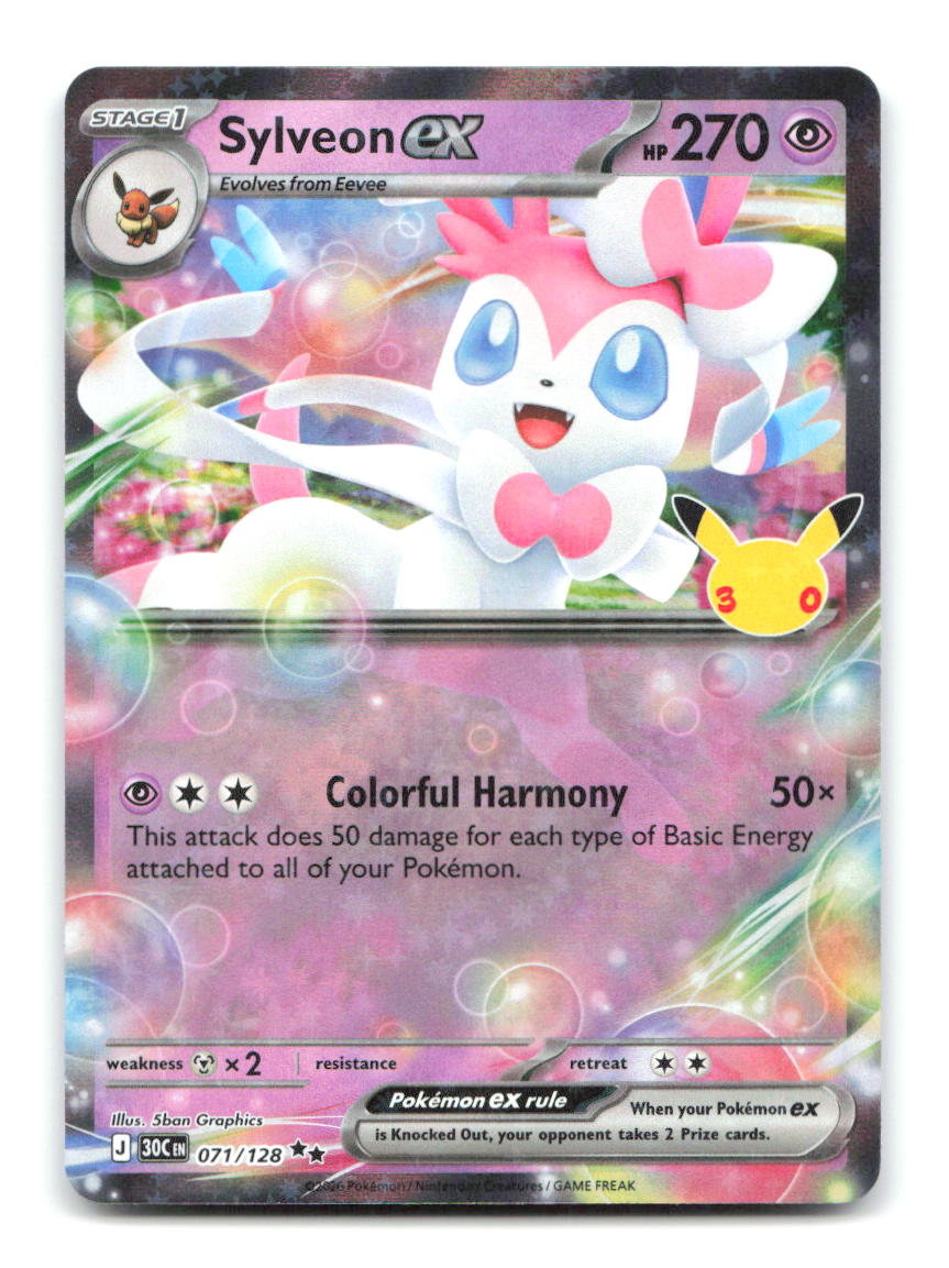 Sylveon ex 071/128 30C Pokemon Holo NM
