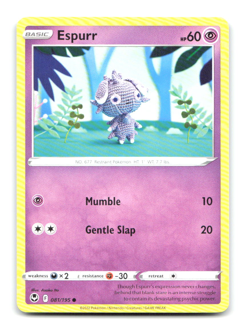Espurr 081/195 Common Silver Tempest Pokemon Lightly Played