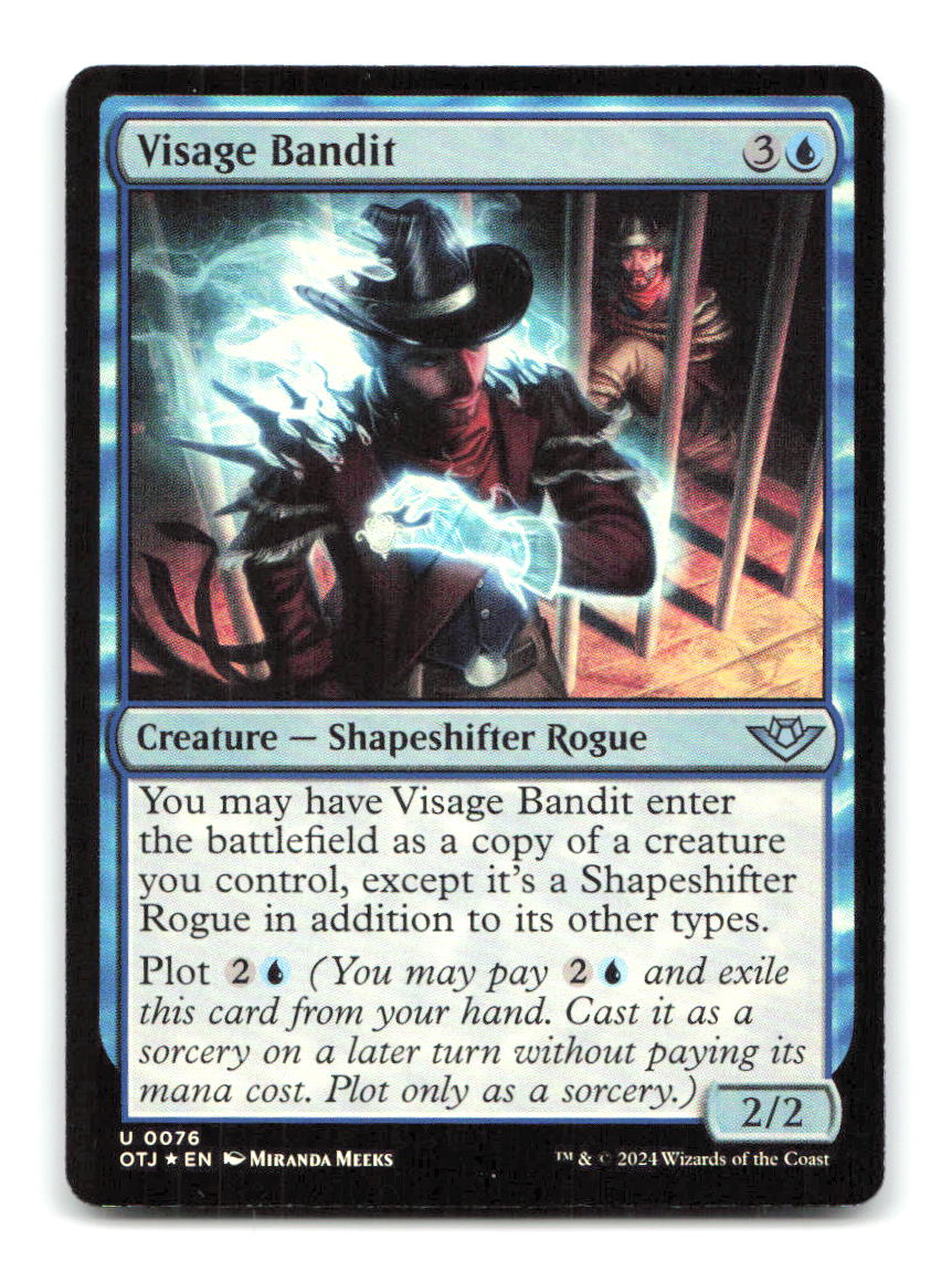 Visage Bandit 76 OTJ Magic: The Gathering Foil NM