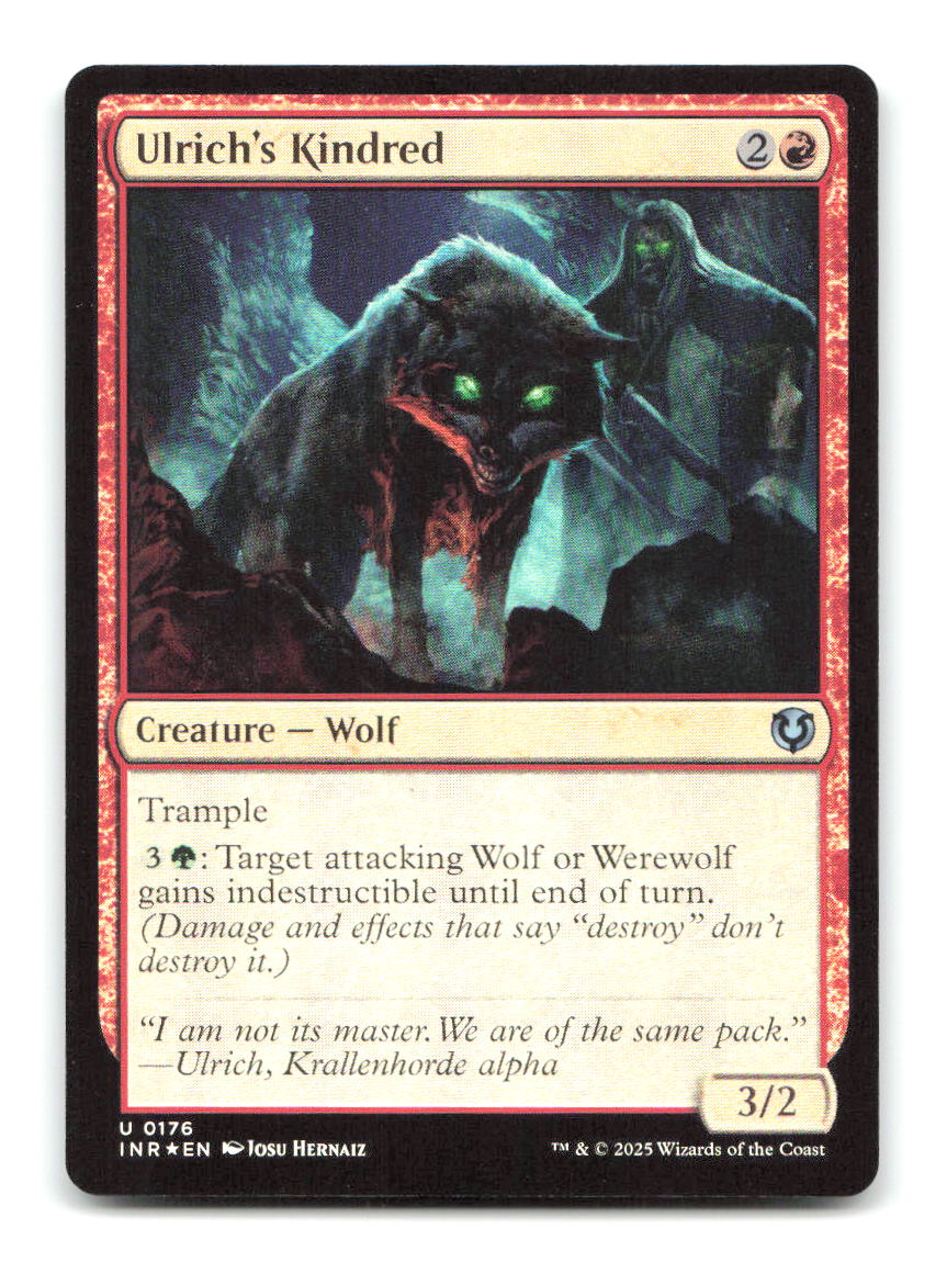 Ulrich's Kindred 176 INR Magic: The Gathering Foil NM