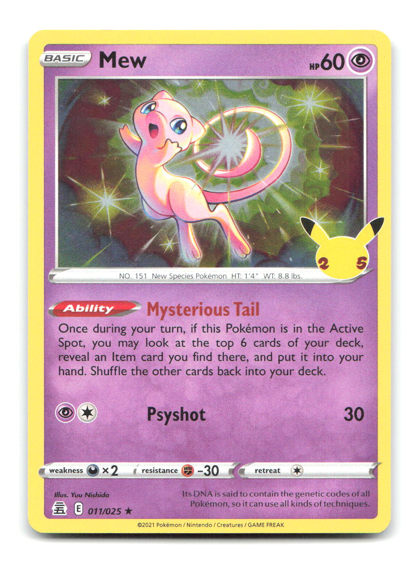 Mew 011/025 CEL Pokemon Holo LP