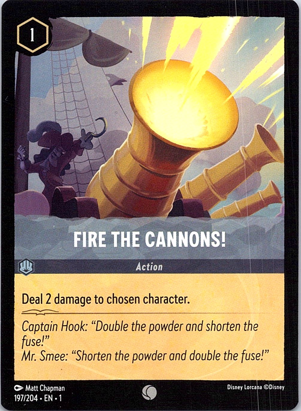 Fire the Cannons! 197/204 Common The First Chapter Lorcana Near Mint