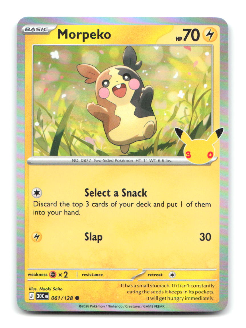 Morpeko 061/128 30C Pokemon Holo NM