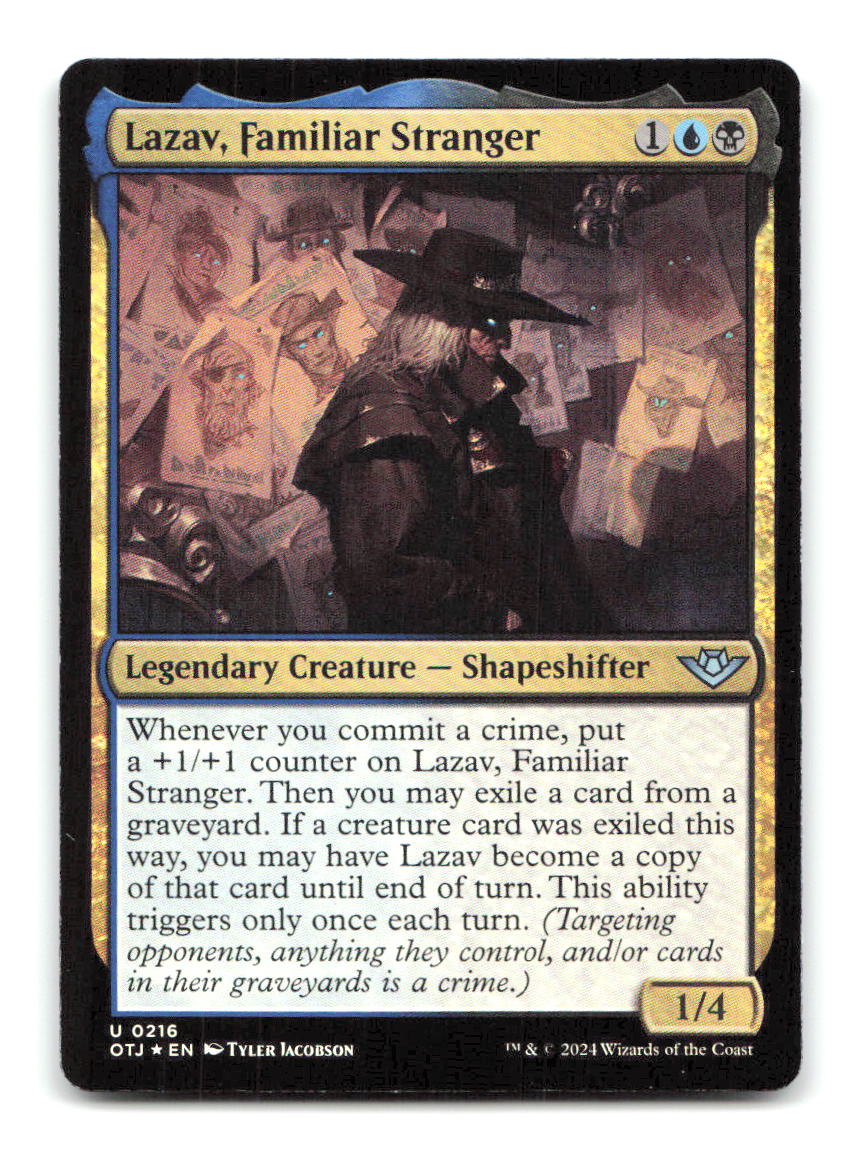 Lazav, Familiar Stranger 216 OTJ Magic: The Gathering Foil NM