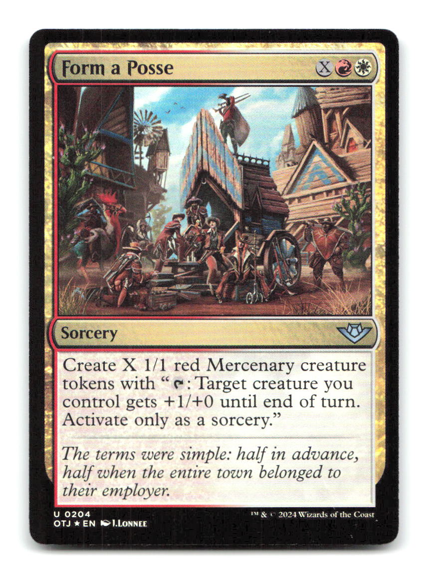 Form a Posse 204 OTJ Magic: The Gathering Foil NM