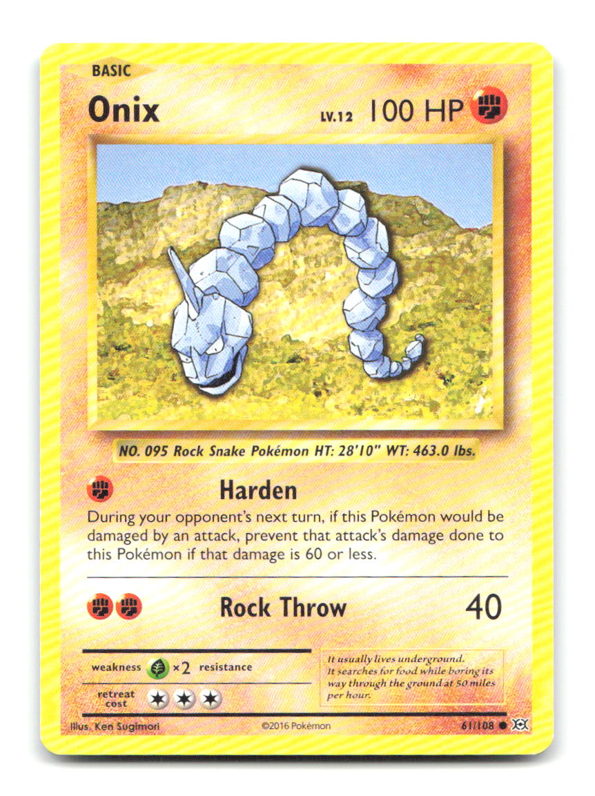 Onix 61/108 EVO Pokemon MP