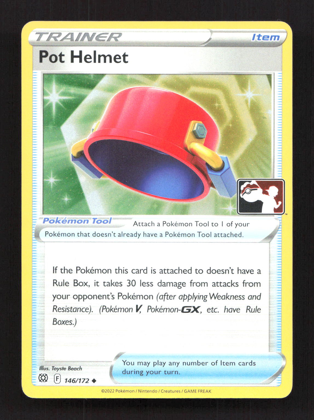 Pot Helmet 146/172 Holo Uncommon Prize Pack Series Cards Pokemon Lightly Played