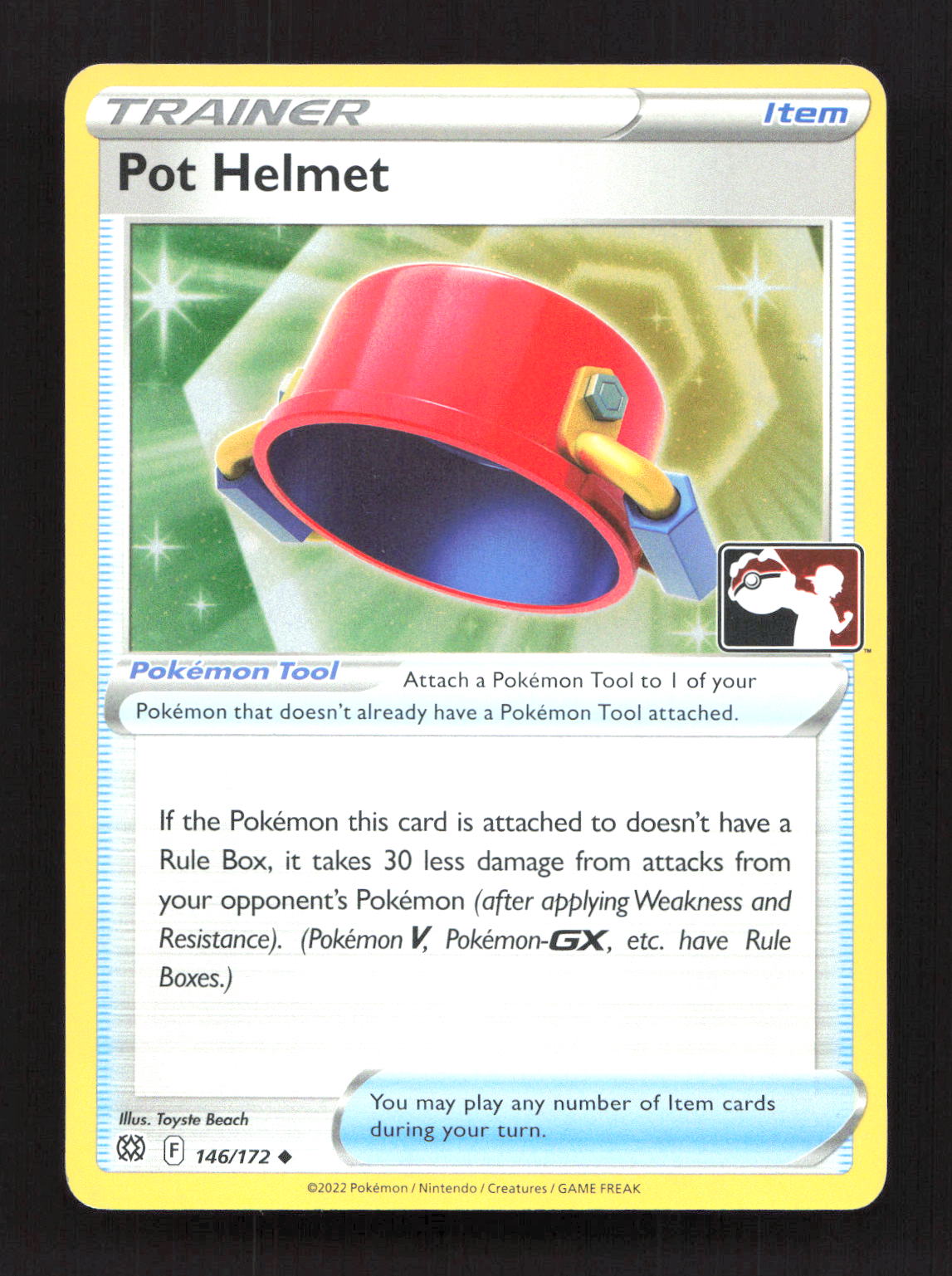 Pot Helmet 146/172 Holo Uncommon Prize Pack Series Cards Pokemon Lightly Played