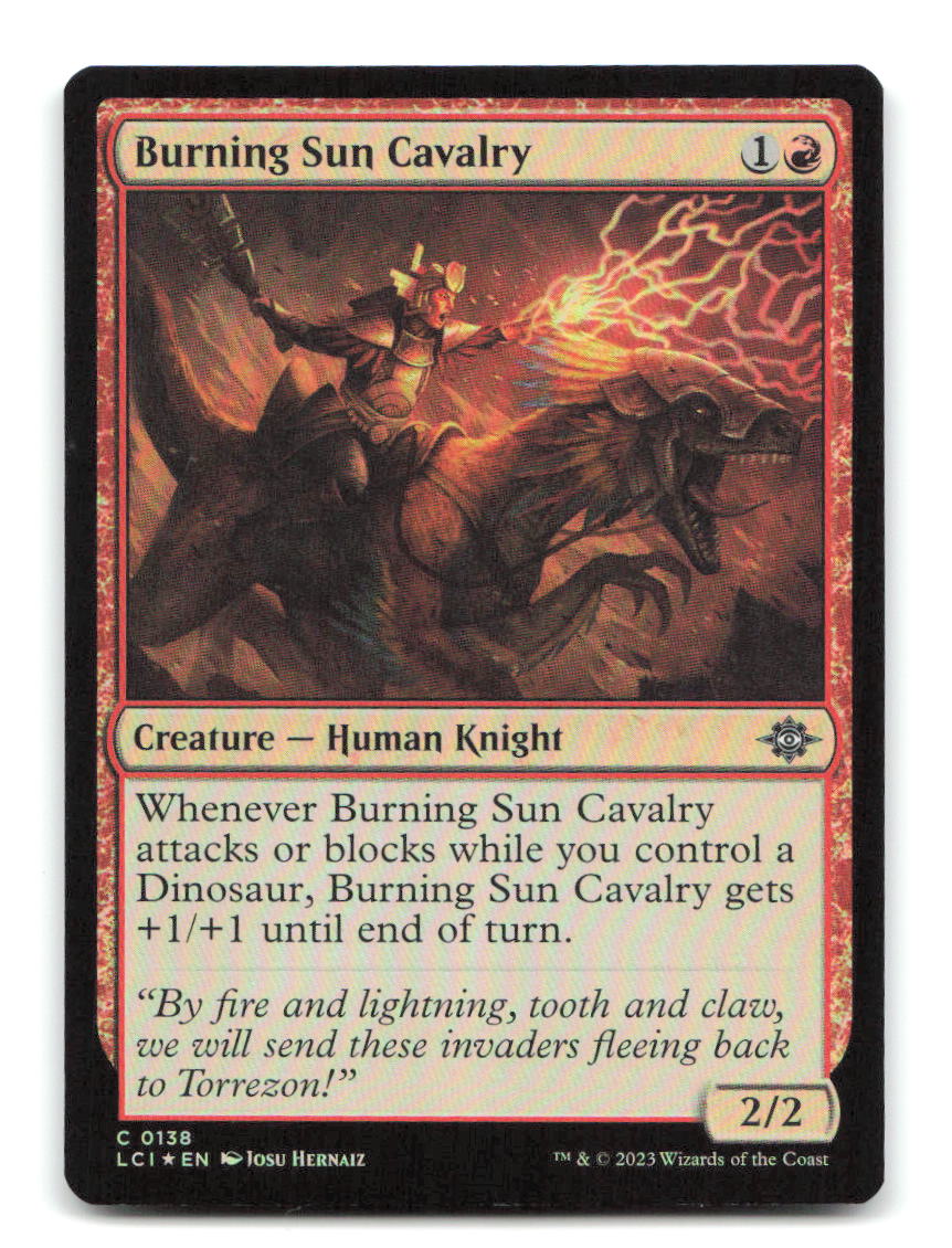 Burning Sun Cavalry 138 LCI Magic: The Gathering Foil NM