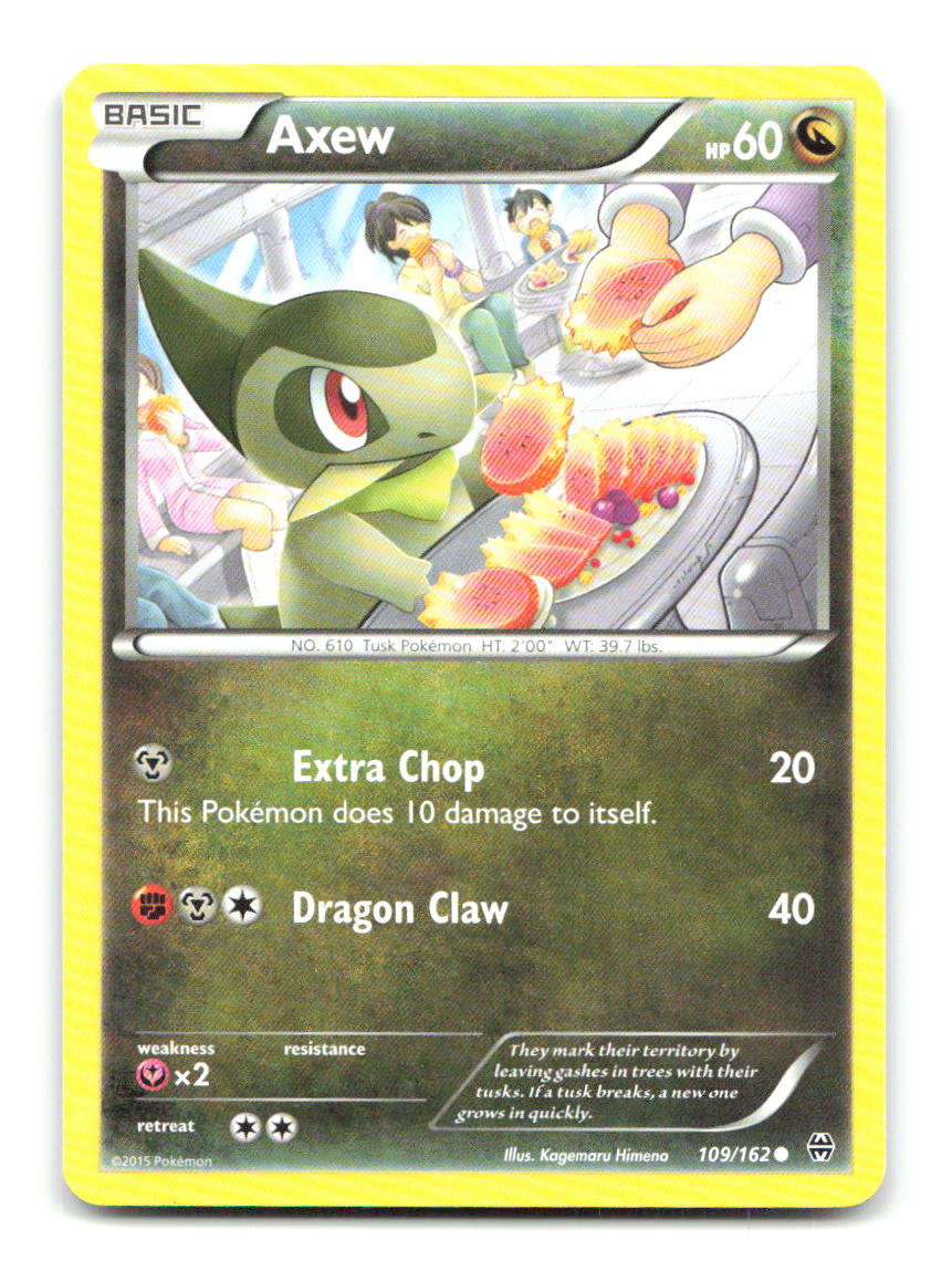 Axew 109/162 Common BREAKthrough Pokemon Lightly Played