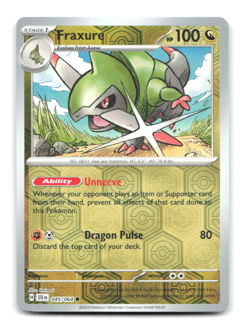Fraxure 045/064 SFA Pokemon Reverse Holo NM