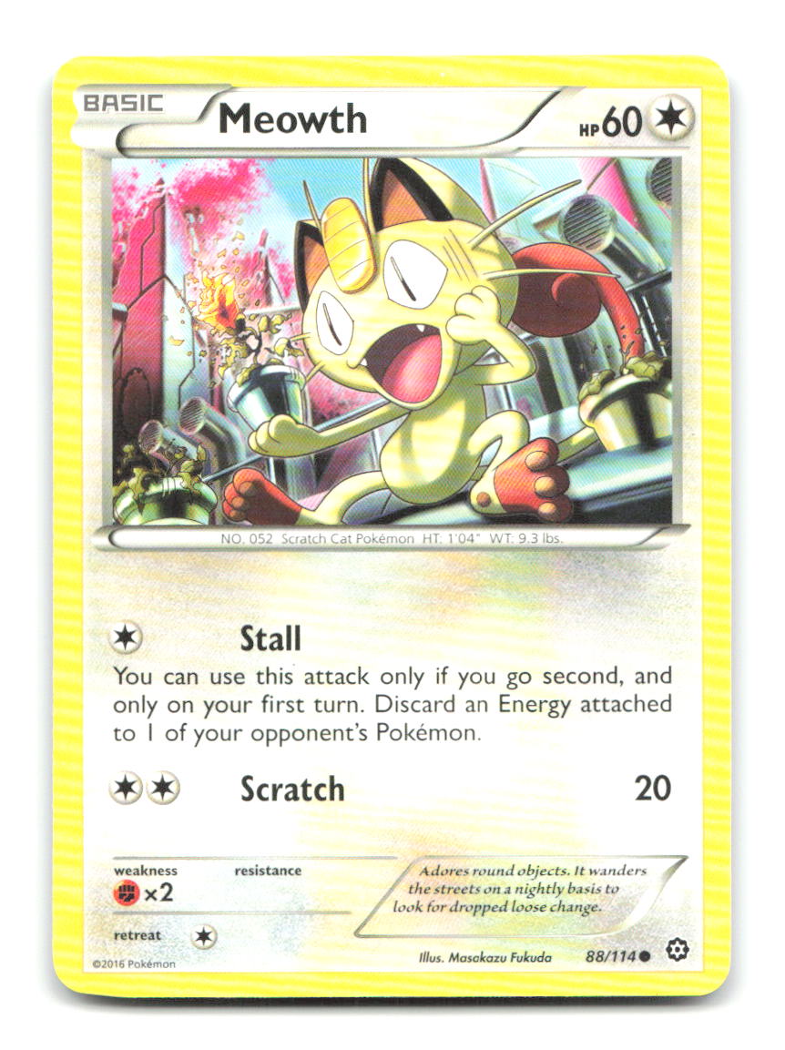 Meowth 88/114 STS Pokemon LP