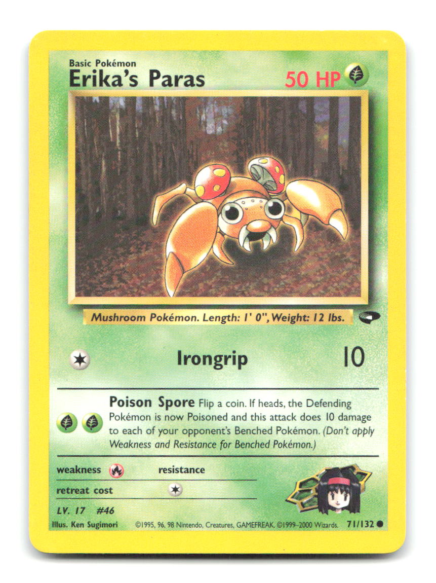 Erika's Paras 71/132 G2 Pokemon Unlimited LP
