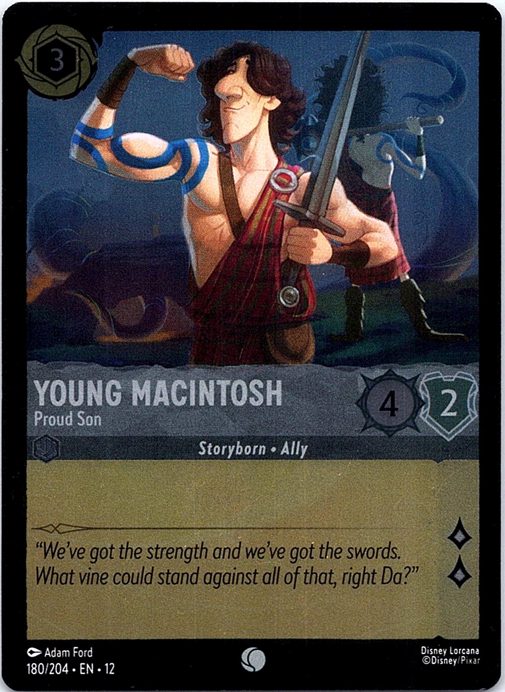 Young Macintosh - Proud Son 180/204 Common Wilds Unknown Lorcana Cold Foil NM