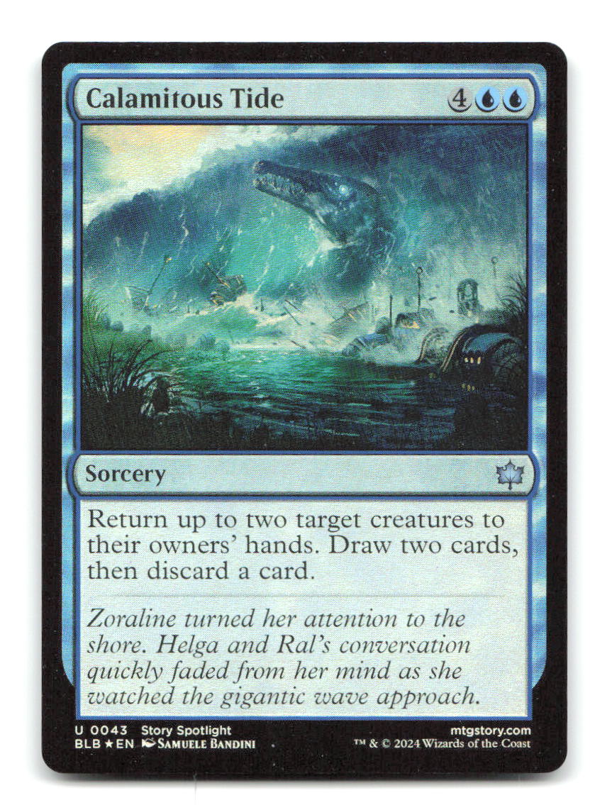 Calamitous Tide 43 BLB Magic: The Gathering Foil NM