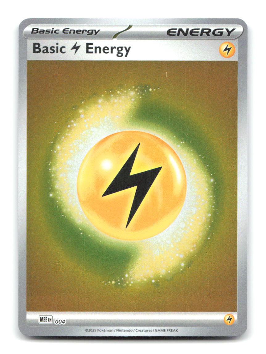 Basic Lightning Energy 004 MEE Pokemon Reverse Holo NM