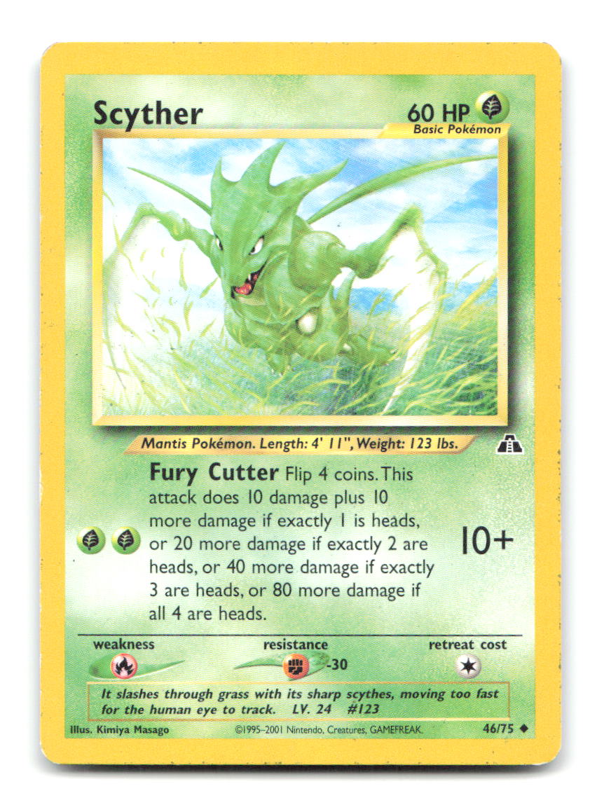 Scyther 46/75 N2 Pokemon Unlimited HP