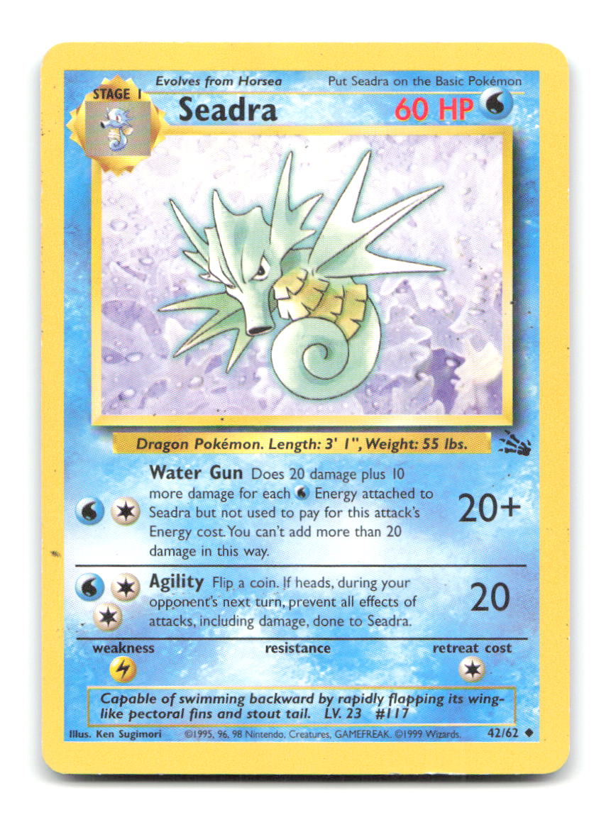 Seadra 42/62 FO Pokemon Unlimited HP