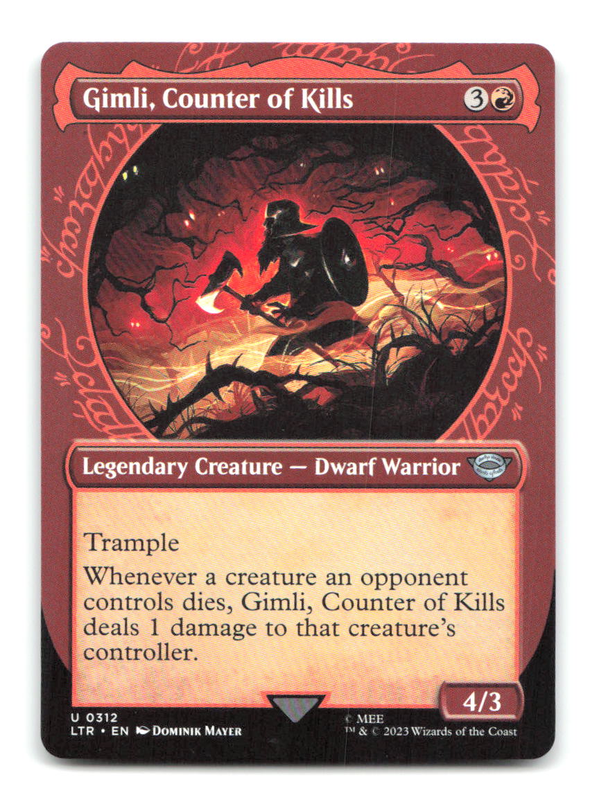 Gimli, Counter of Kills (Showcase) 312 LTR Magic: The Gathering NM