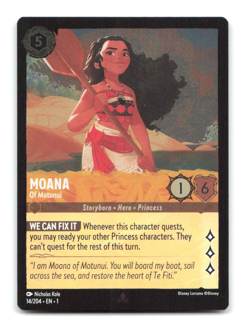 Moana - Of Motunui 14/204 1 Lorcana Cold Foil NM