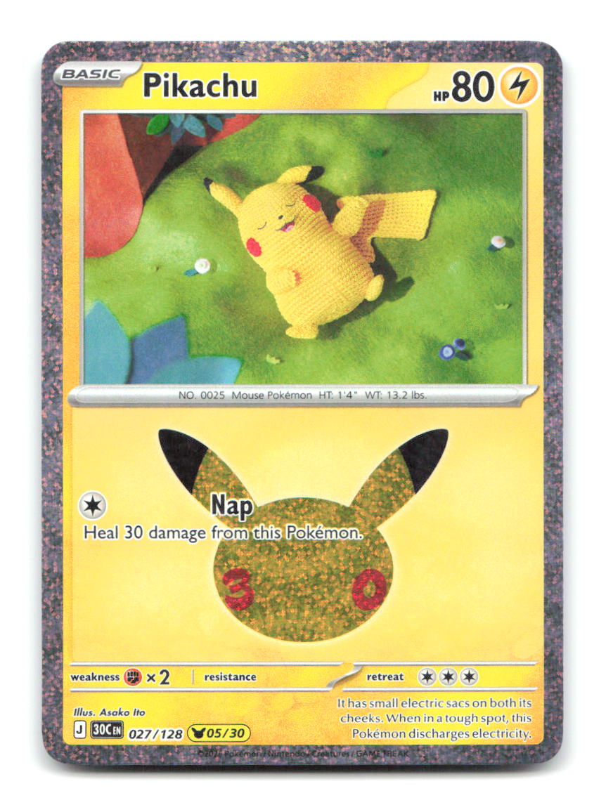 Pikachu 027/128 30C Pokemon Holo NM