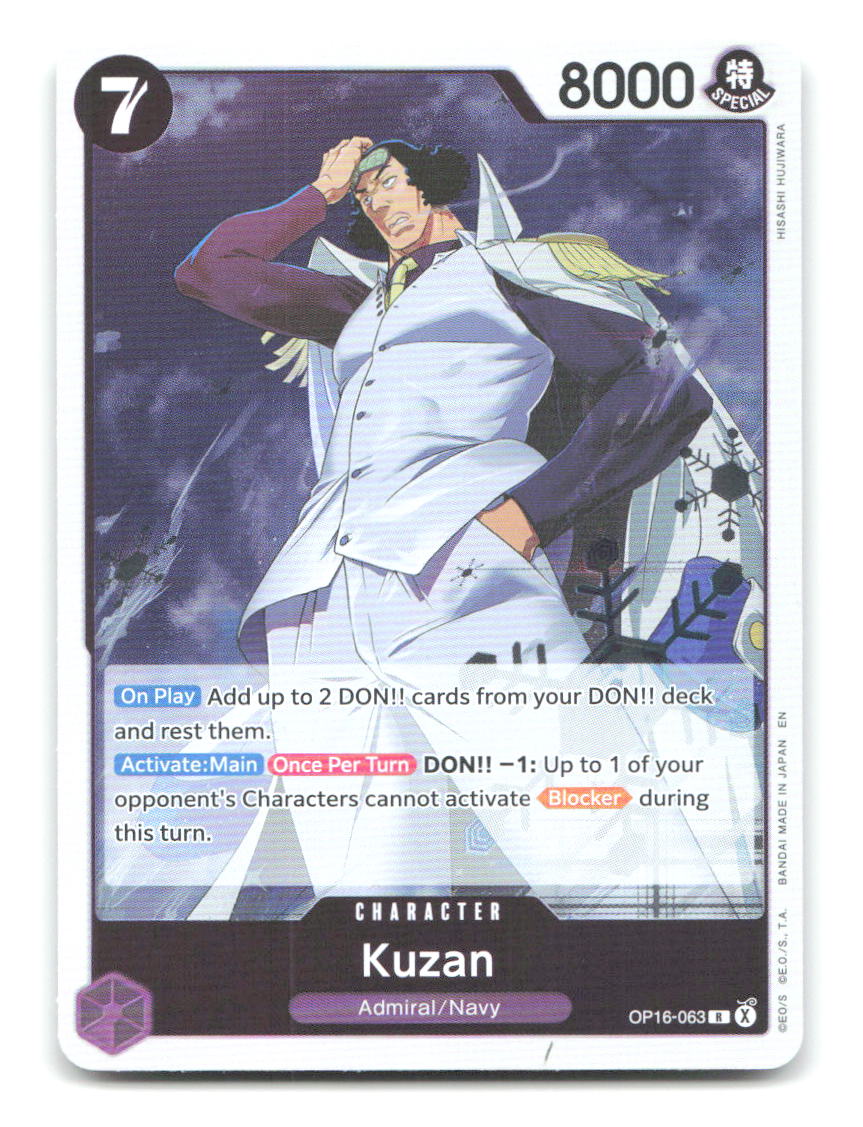 Kuzan OP16-063 OP16 One Piece Foil NM