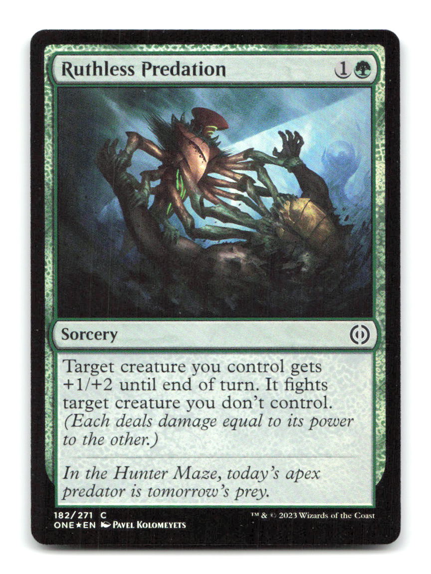 Ruthless Predation 182 ONE Magic: The Gathering Foil NM