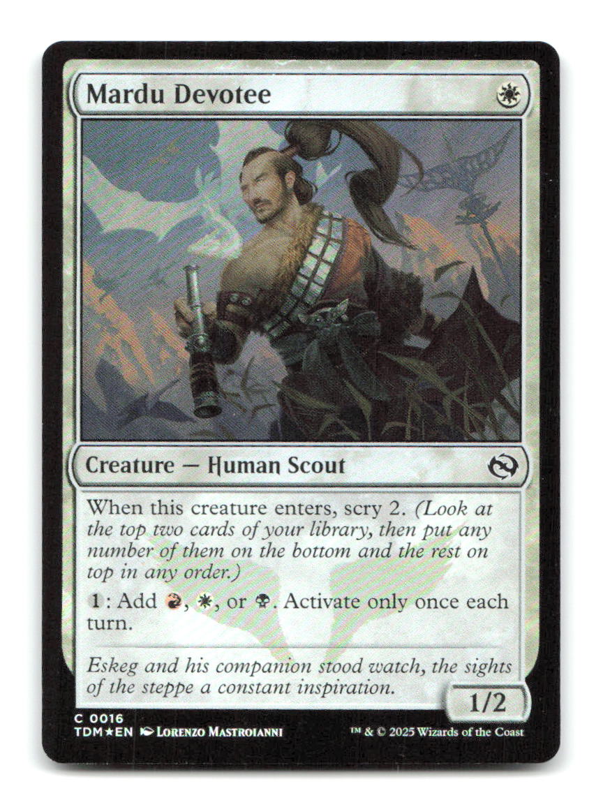 Mardu Devotee 16 TDM Magic: The Gathering Foil NM