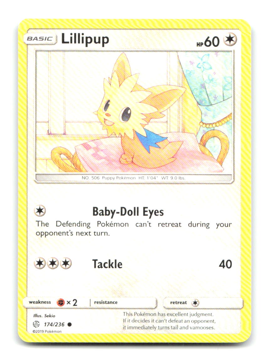 Lillipup 174/236 C Cosmic Eclipse Pokemon LP