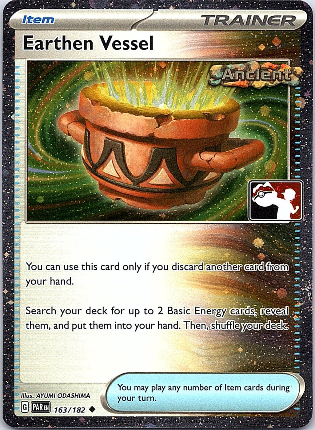 Earthen Vessel (Cosmos Holo) 163/182 Uncommon Prize Pack Series Cards Pokemon LP
