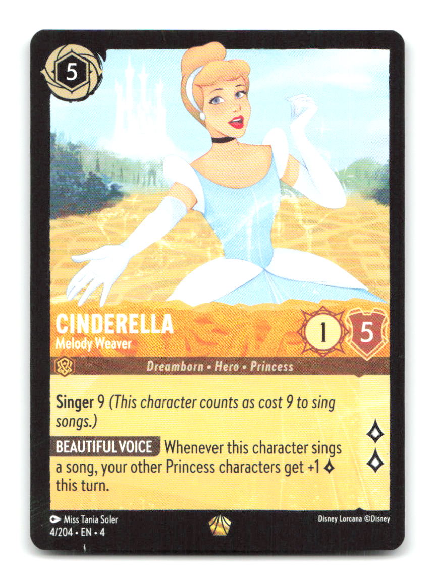 Cinderella - Melody Weaver 4/204 4 Lorcana NM