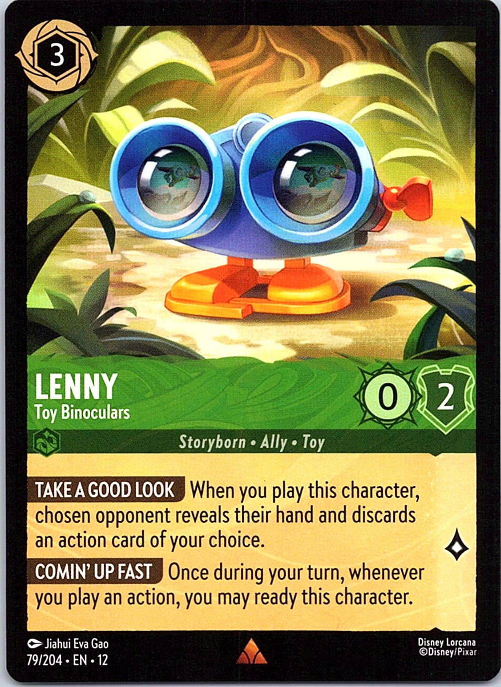 Lenny - Toy Binoculars 79/204 Rare Wilds Unknown Lorcana Near Mint